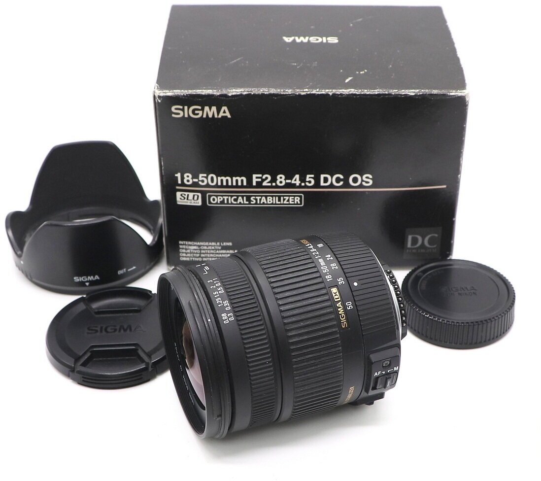 Sigma AF 18-50mm f/2.8-4.5 DC OS HSM For Nikon в упаковке