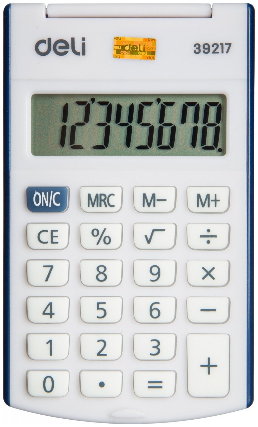 Калькулятор DELI , 8-разрядный, синий - фото №2