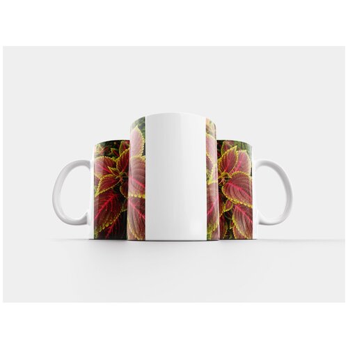 фото Кружка "лист, красноватый, растения" 320 мл lotsprints