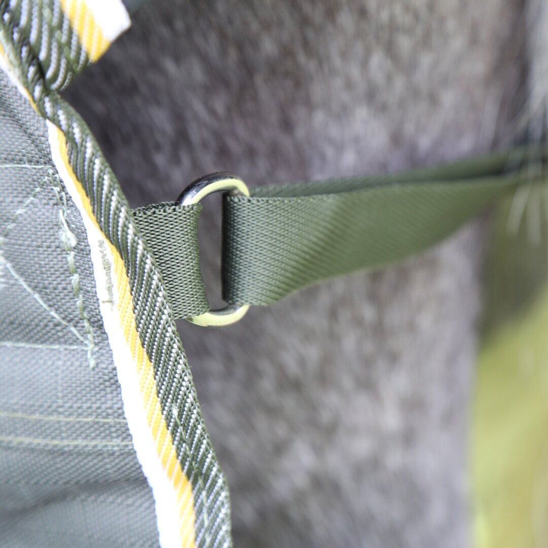 SHIRES HIGHLANDER Попона прогулочная для лошади с капором "Plus Lite", 1200D, 50g, 150 см, зеленый - фото №9