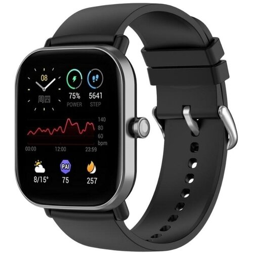 Ремешок для часов Amazfit Bip GTS 2 4 mini 20 мм mm черный 22mm 20mm for samsung gear s3 s2 sport classic huami amazfit gtr bip strap huawei gt 2 46mm galaxy watch 3 41mm 45mm active band