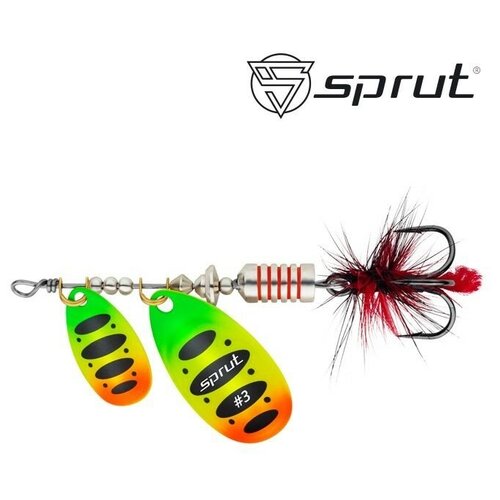 блесна sprut oruto spinner 3 9г s Блесна Sprut Alba Tandem Spinner №3 9г/FTL