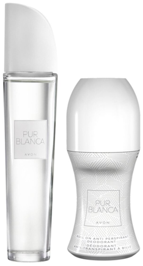 Парфюмерный набор AVON Pur Blanca for her (т. вода, 50 мл, дезодорант шариковый, 50 мл)