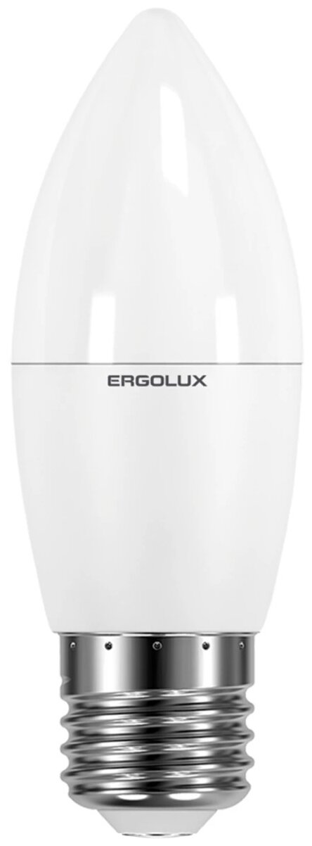 Ergolux LED-C35-9W-E27-4K (Эл.лампа светодиодная Свеча 9Вт E27 4500K 172-265В)