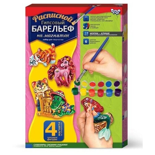 фото Набор для творчества "расписной гипсовый барельеф" малый, № 6 danko toys