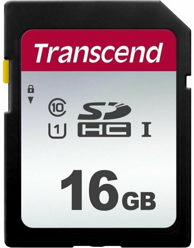 Карта памяти Transcend SDHC 300S Class 10 UHS-I U1 (95/10 MB/s) 16GB