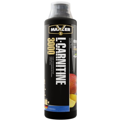 Maxler L-Carnitine 3000, 500 мл., манго applied nutrition l carnitine liquid 3000 mg sour apple