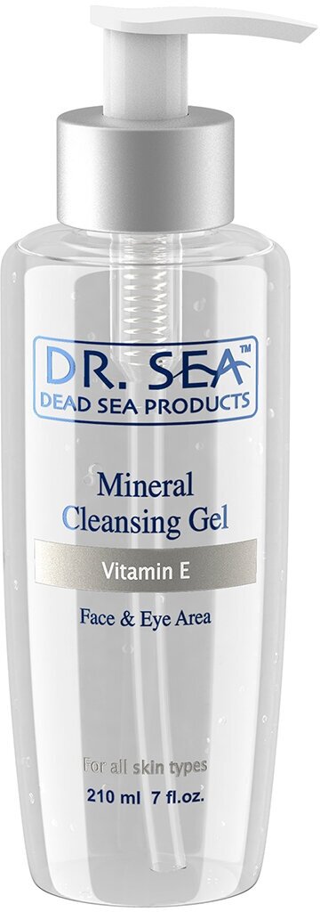 Очищающий минеральный гель для лица и глаз с витамином Е Dr.Sea Mineral Cleansing Gel for Face and Eye Area 210 мл .