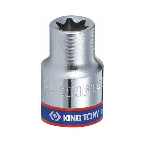 Головка торцевая TORX Е-стандарт 1/4, E8, L = 24 мм KING TONY 237508M головка торцевая torx е стандарт 1 2 e14 l 77 мм king tony 427514m
