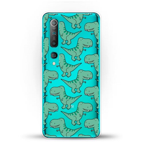 фото Силиконовый чехол динозавры на xiaomi mi 10 pro andy & paul