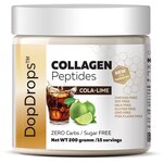 Коллаген гидролизованный в порошке DopDrops Collagen Peptides Кола-Лайм, 200 г - изображение