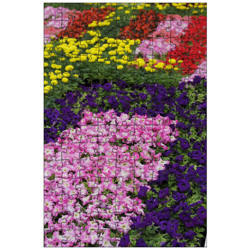 фото Магнитный пазл 27x18см."цветок, кровать, сад" на холодильник lotsprints