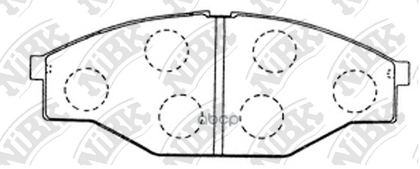 Тормозные Колодки Nibk Pn1166 Toyota Dyna/ Toyoace #Y10#, Hiace #H8#, Hilux #N8# Перед. NiBK арт. PN1166