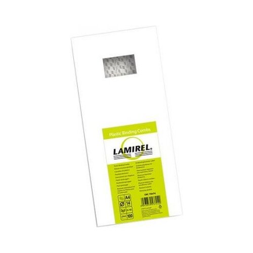 Lamirel Пружина пластиковая LA-7867401 (14 мм. Цвет: белый, 100 шт.)
