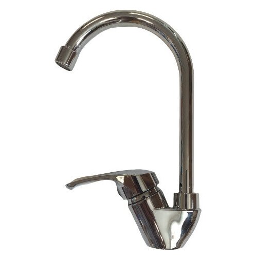 Смеситель для кухни однорычажный Lemen высокий излив на гайке