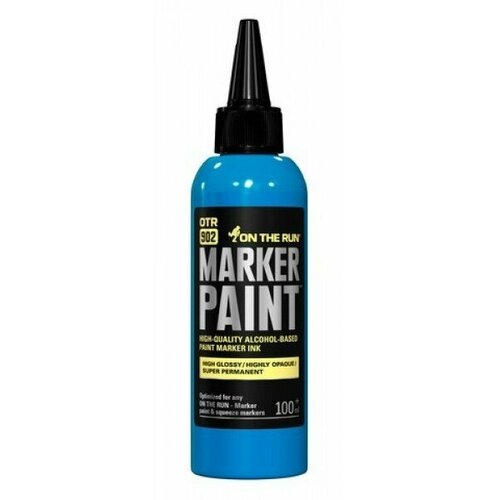 Спиртовые чернила OTR.902 Marker Paint 100 мл, циан-синий / cyan
