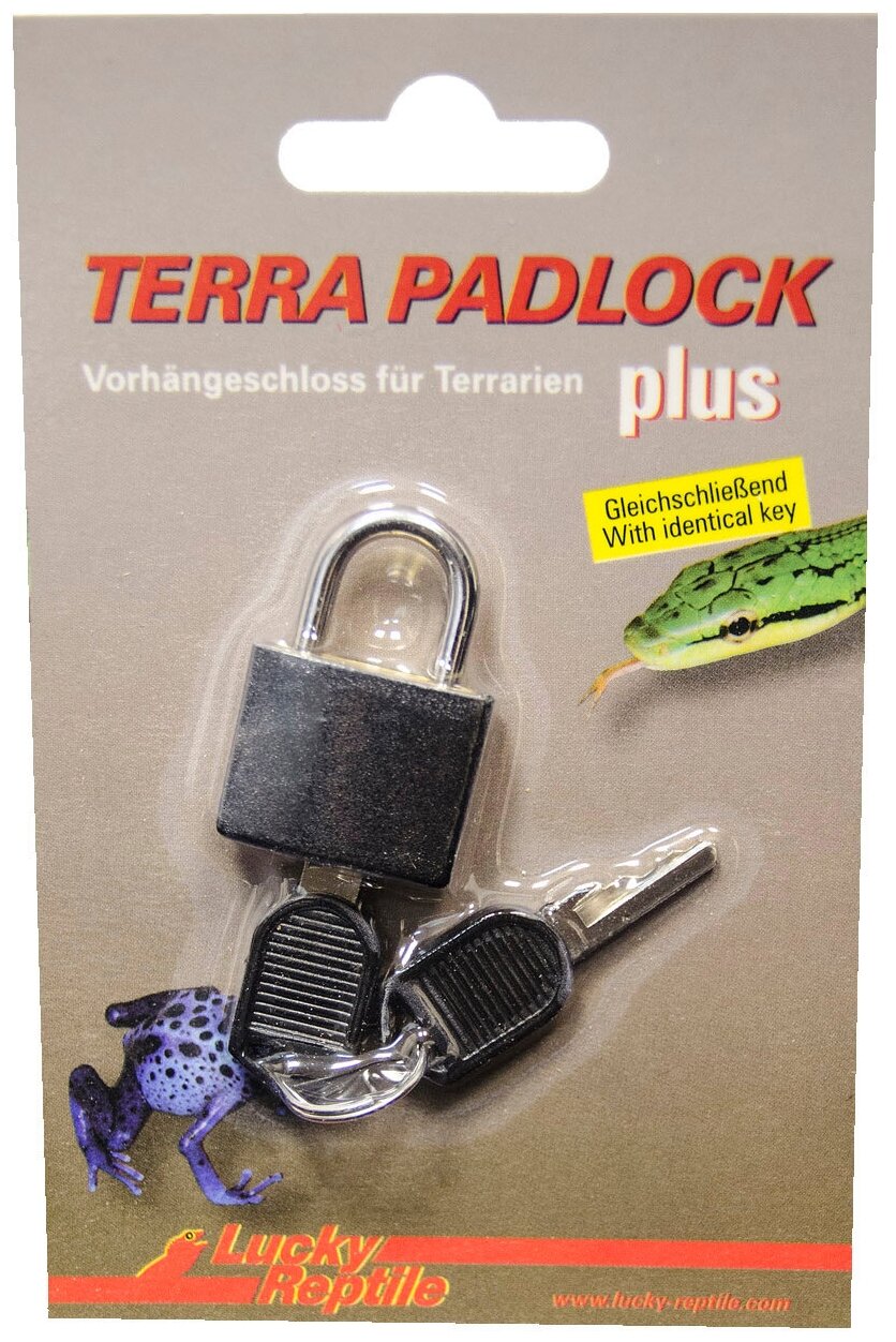 Замок для террариумов навесной с ключом LUCKY REPTILE "Terra Padlock 2" (Германия)