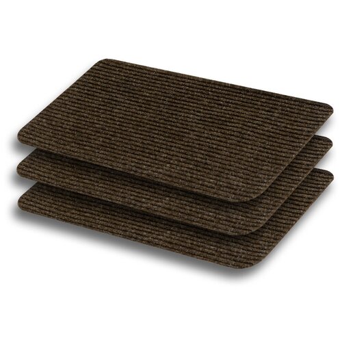 Комплект ковриков 40*60 (ТПР, Ребро 2 2) - серый 3 шт.