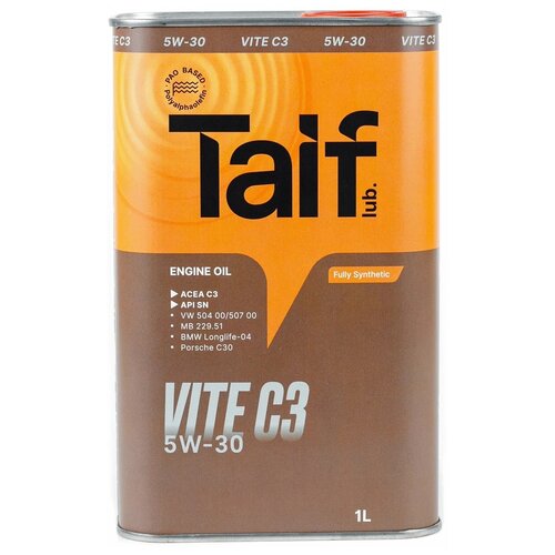 Taif Lub Масло моторное синтетическое Taif Viтe 5W-30 4L 211014 .