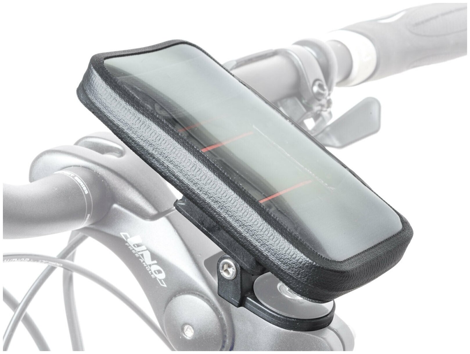 Велосумка- чехол на вынос I-SHELL для смартфона 135х70мм влагозащ быстросъемная черная AUTHOR