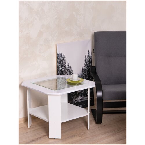 Виктория (35) журнальный стол белый снег