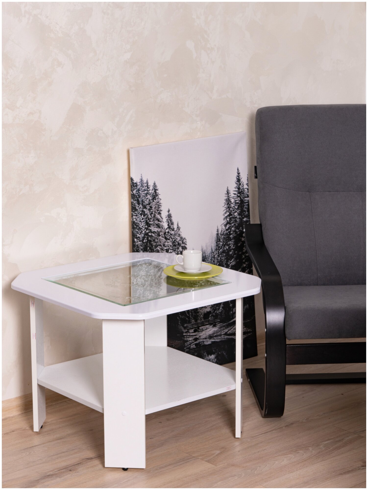 фото Виктория (35) журнальный стол белый снег