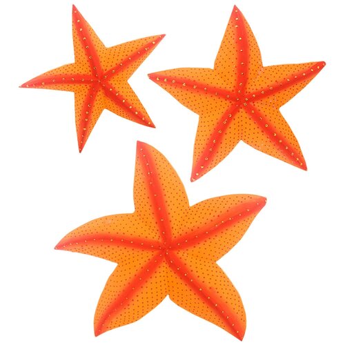 фото Панно морская звезда набор из трех (о.бали) размер: 22*1*20 см art of indonesia