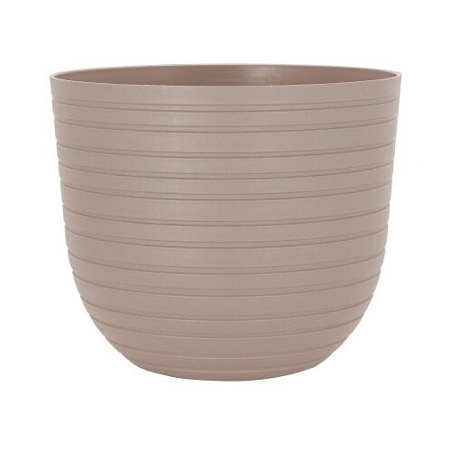 Кашпо Артевази Havana Horizon D30 H25 см светло-бежевое матовое