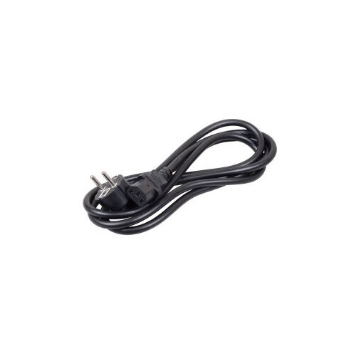Шнур питания ITK PC-C13D-1M C13-Schuko проводник:3x1.5мм2 1м 230В 10А (упак:1шт) черный кабель питания schuko iec 320 c13 5м itk pc c13d 5m