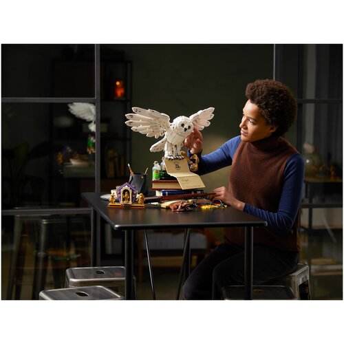 Конструктор Гарри Поттер Символы Хогвартса коллекционное издание сова букля 6899₽