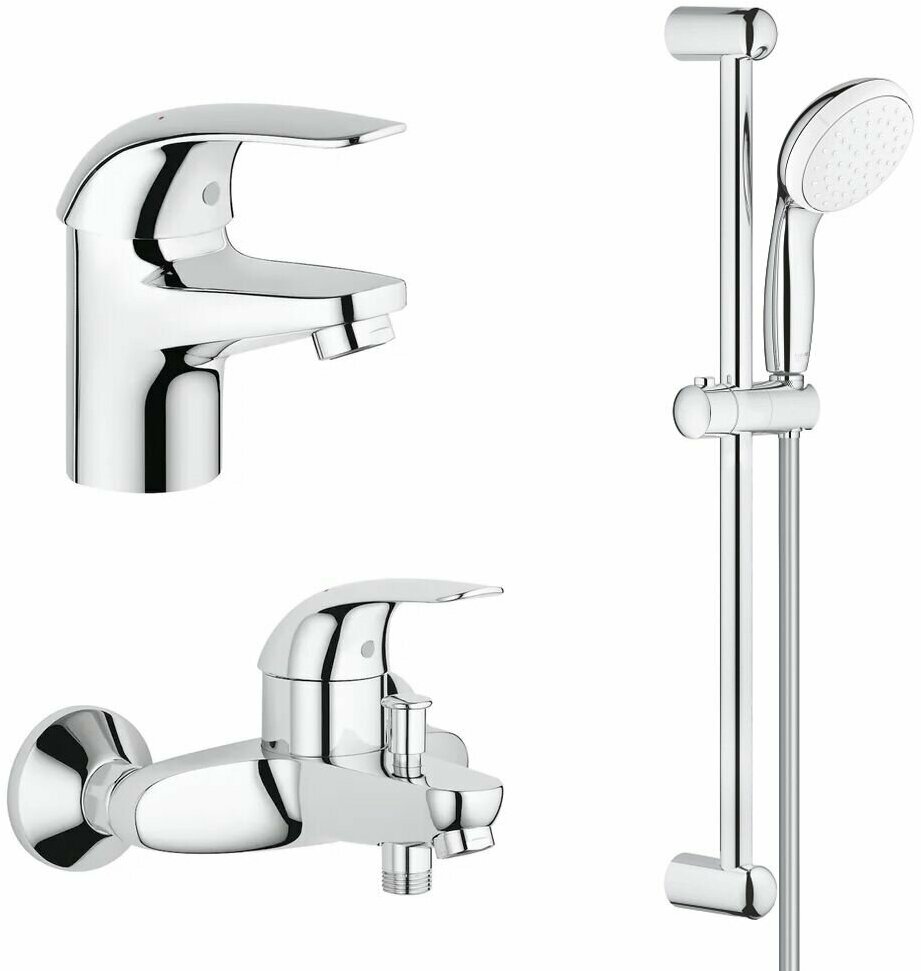 Комплект смесителей для ванной Grohe Euroeco