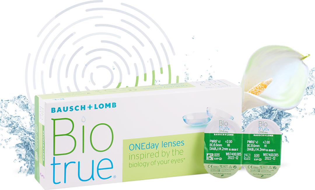 Контактные линзы Bausch & Lomb Biotrue ONEday, 90 шт., R 8,6, D -2,5