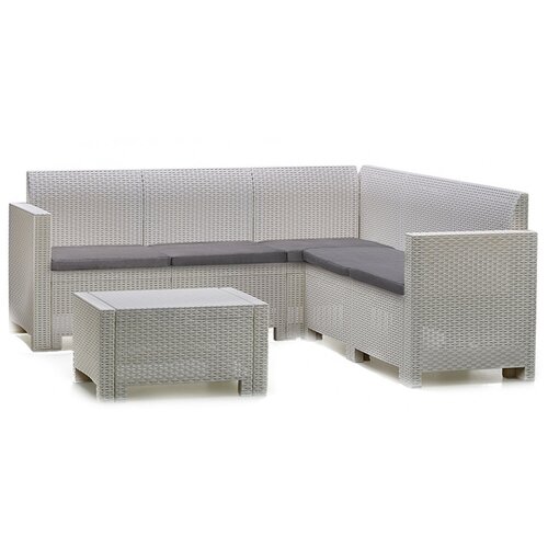 Комплект мебели NEBRASKA CORNER Set (углов. диван, столик), белый, , шт