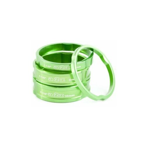 фото Кольца проставочные a2z 3/5/8/10mm green a2z components