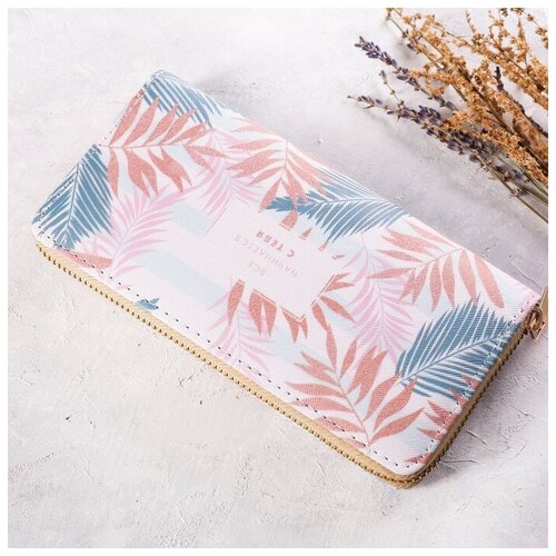 фото Кошелёк женский, отдел на молнии, цвет белый nazamok