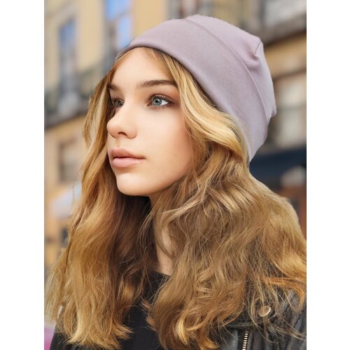 фото Шапка luchiorado, размер 55/58, фиолетовый