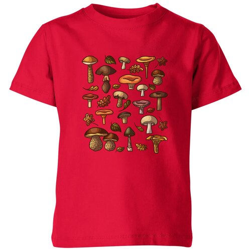 Футболка Us Basic, размер 6, красный мужская футболка осенние лесные грибы l белый