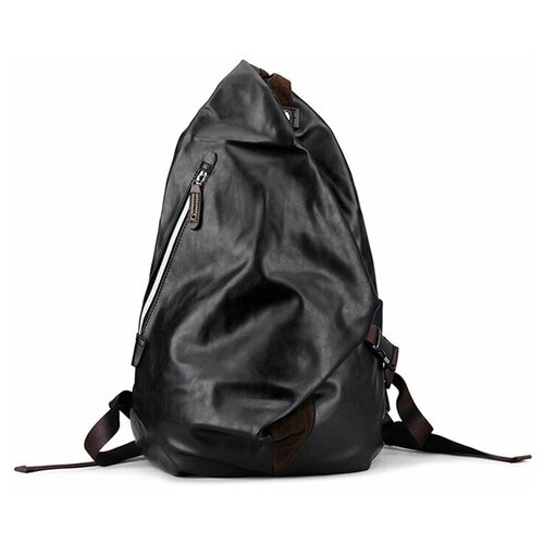 фото Рюкзак feidikabolo / чёрный из мягкой эко кожи. подарок мужчине, парню, коллеге на день рождения,23 февраля.