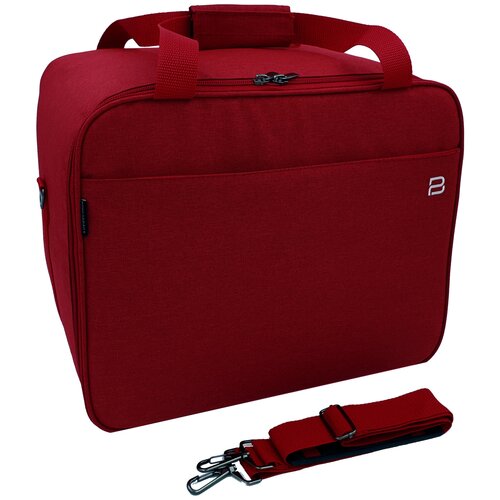 фото Сумка дорожная pobedabags, 26 л, 27х30х36 см, ручная кладь, бордовый