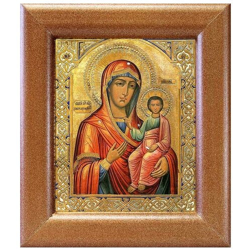 Макарьевская икона Божией Матери, в широкой рамке 14,5*16,5 см икона божией матери беседная в широкой рамке 14 5 16 5 см