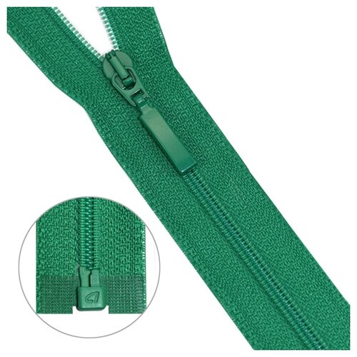 фото Молния витая тип 6 1 замок 55см arta (084 зеленый) 5 шт