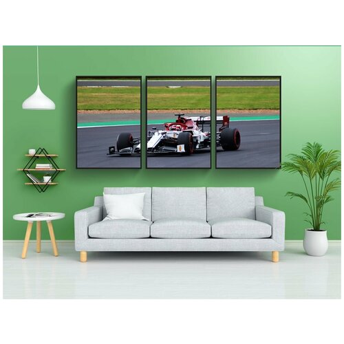 фото Набор модулных постеров для интерьера "кими, райкконен, альфа" 60x90 см. в тубусе, без рамки lotsprints