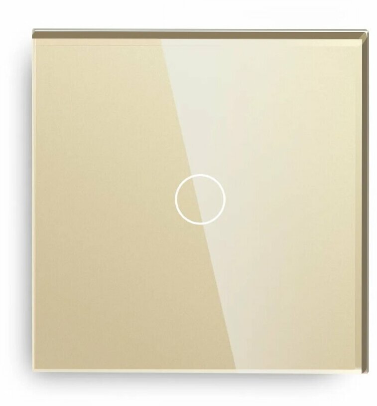 Умный сенсорный выключатель DiXiS Wi-Fi Touch Wall Light Switch (Tuya) 1 Gang / 1 Way (86x86) Gold (TSW1-T)