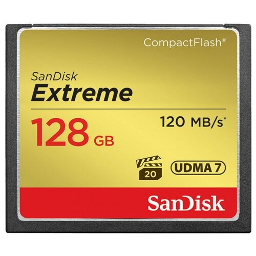 Карта памяти SanDisk CompactFlash Extreme (120/60MB/s) 128GB