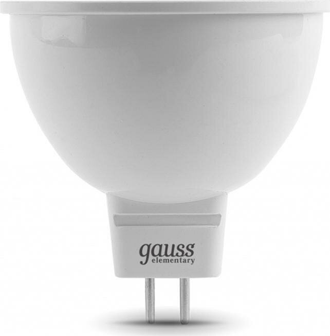 Светодиодная лампа Gauss LD13516 5.5W эквивалент 50W 3000K 430Лм GU5.3 для спотов MR16