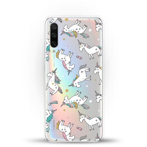 фото Силиконовый чехол единороги на xiaomi mi cc9e andy & paul