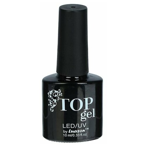 Luazon Верхнее покрытие Top Gel для создания матового эффекта, прозрачный, 10 мл латексное молочко stop top для создания противоскользящего эффекта 3d розовый