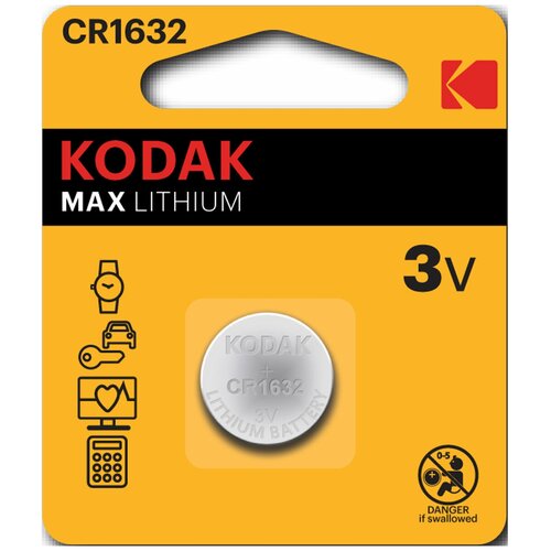 Батарейка KODAK CR1632-1BL батарейка kodak cr1632 1bl max lithium