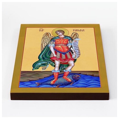 Архангел Рафаил ростовой, икона на доске 20*25 см архангел рафаил поясной икона на доске 8 10 см