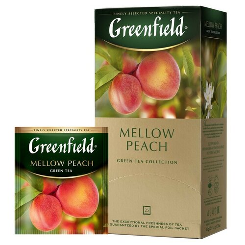 Чай Greenfield Mellow Peach зел, 25пак 1389-10 , 2 шт.